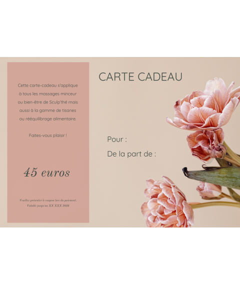Carte cadeau à personnaliser