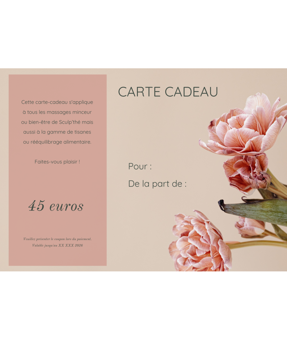 Carte cadeau à personnaliser