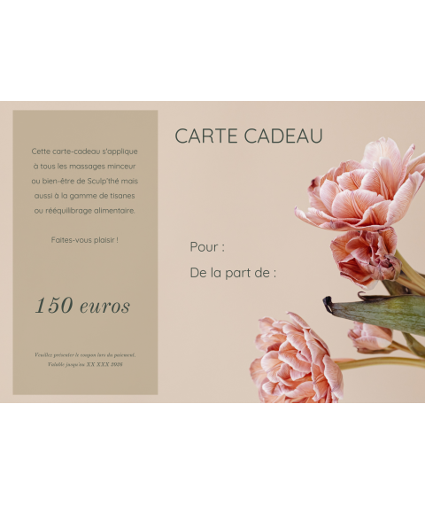 Carte cadeau sur-mesure