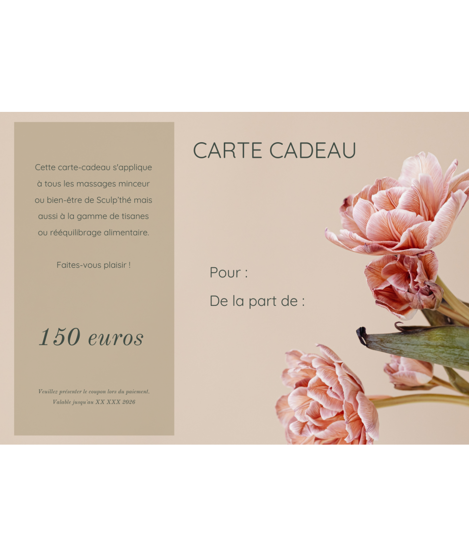 Carte cadeau sur-mesure