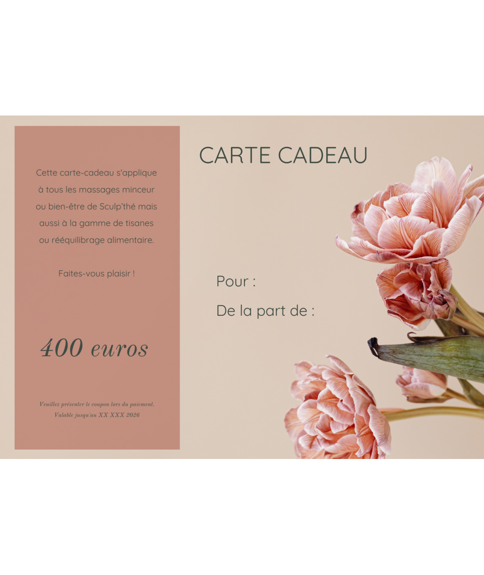 Carte cadeau massage & bien-être