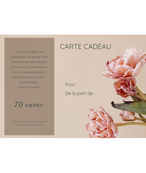 Carte cadeau papouilles...