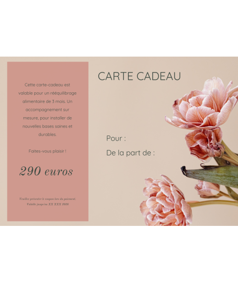 Carte cadeau plan...